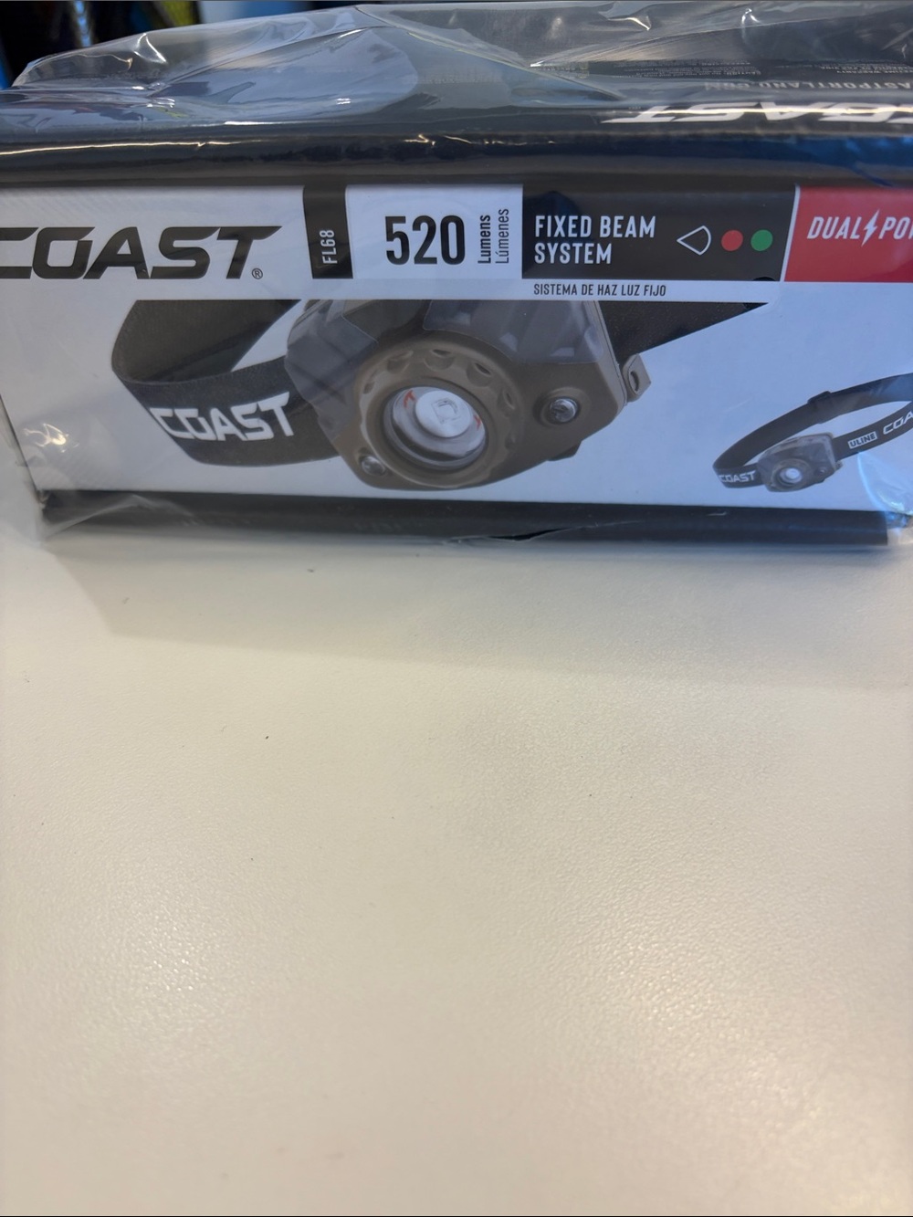 NWT Coast 520 Lumens Black Headlamp - Fixed Beam System